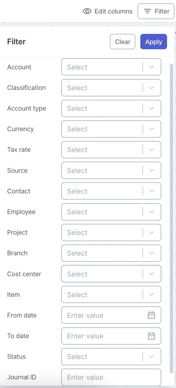 Customizable Subledger Structure in wafeq